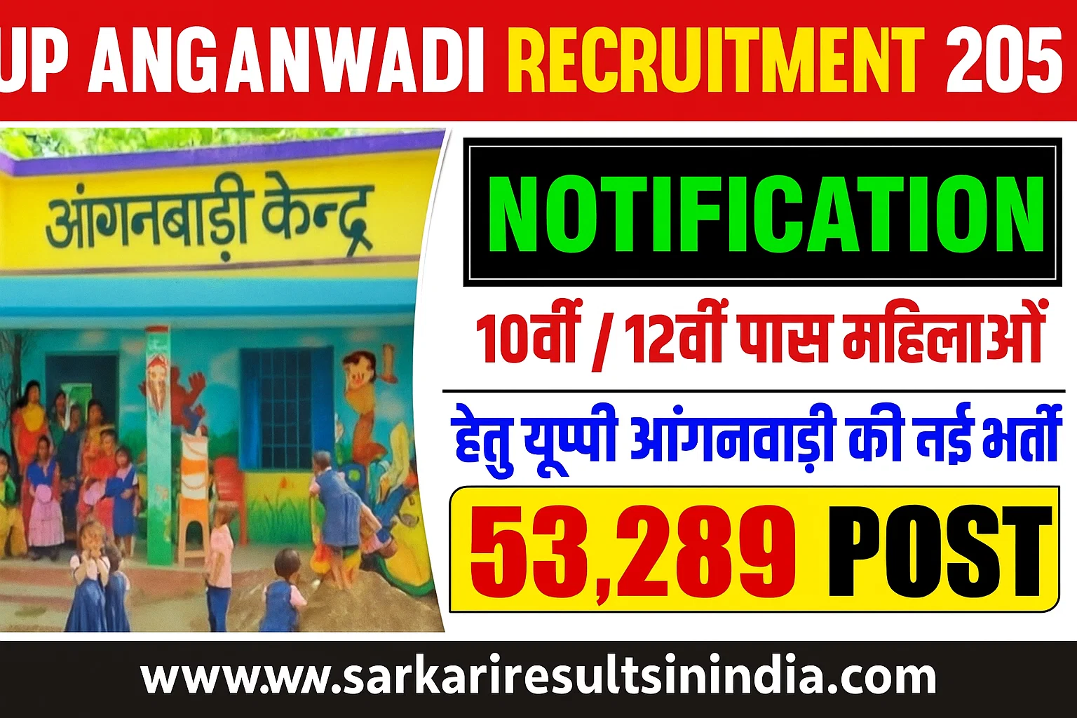UP Anganwadi Bharti Recruitment 2025