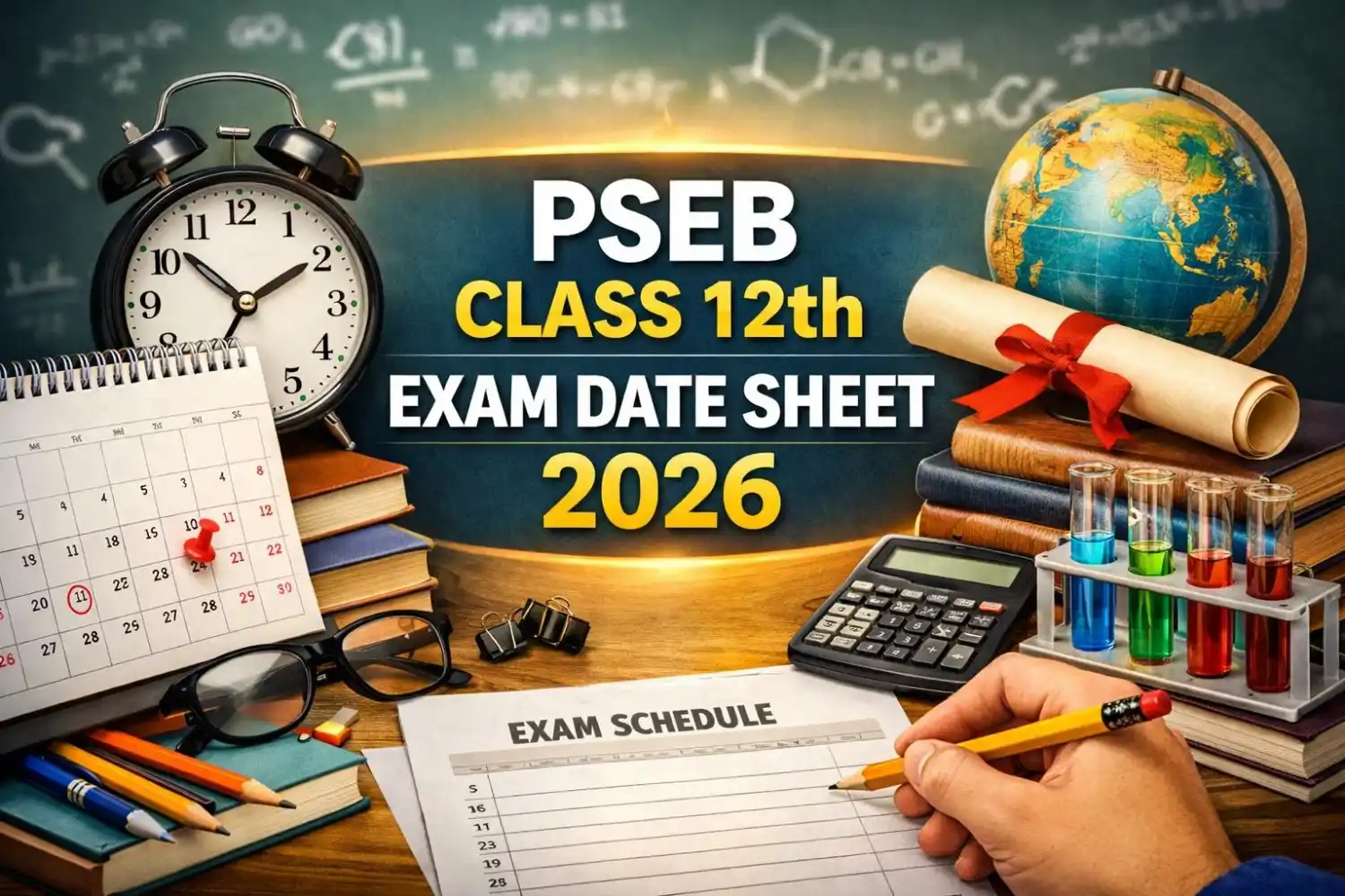 PSEB Class 12th Exam Date Sheet 2026