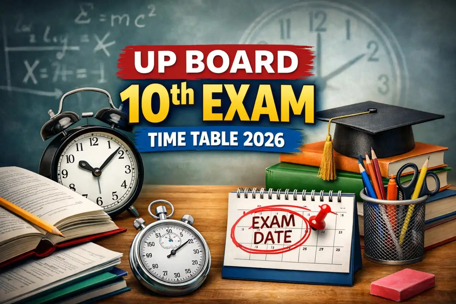 UP Board 10th Exam Time Table 2026