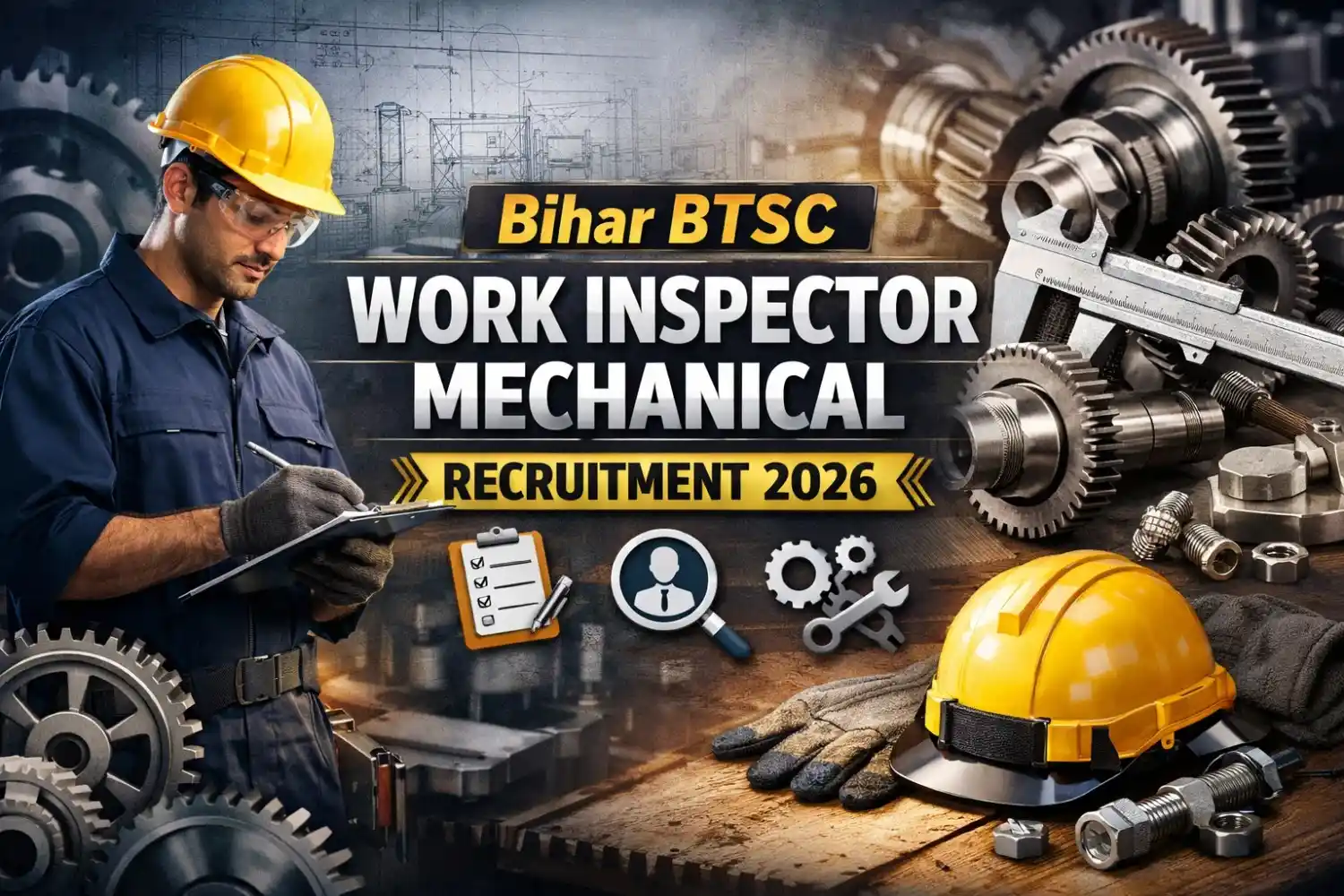 Bihar BTSC Work Inspector Mechanical Recruitment 2026
