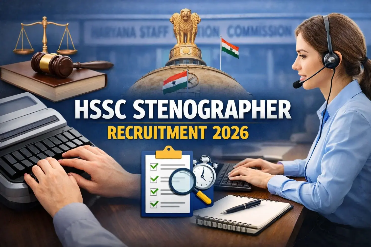 HSSC Stenographer Recruitment 2026